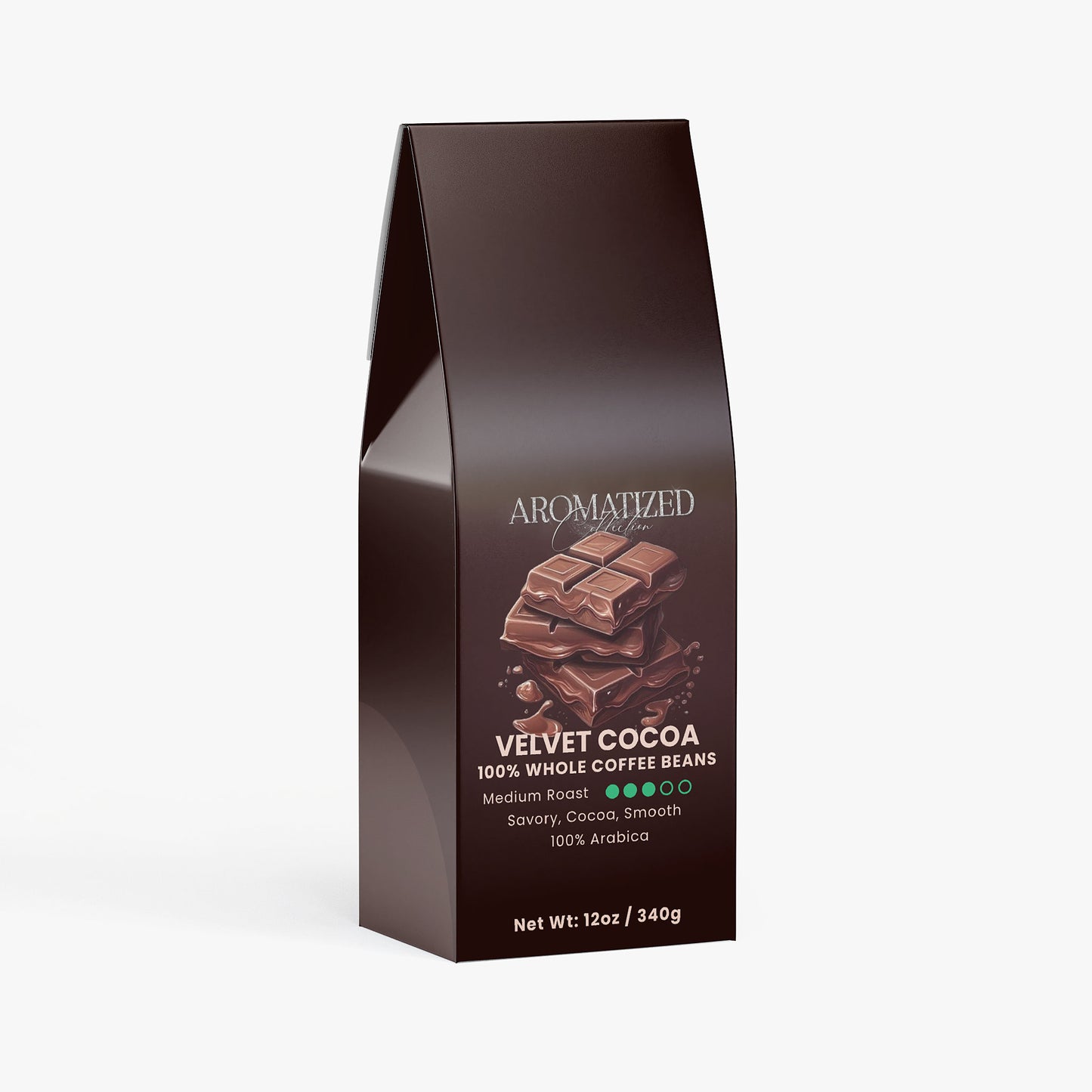 Velvet Cocoa Coffee (Medium Roast) Savory, Cocoa, Smooth Flavor
