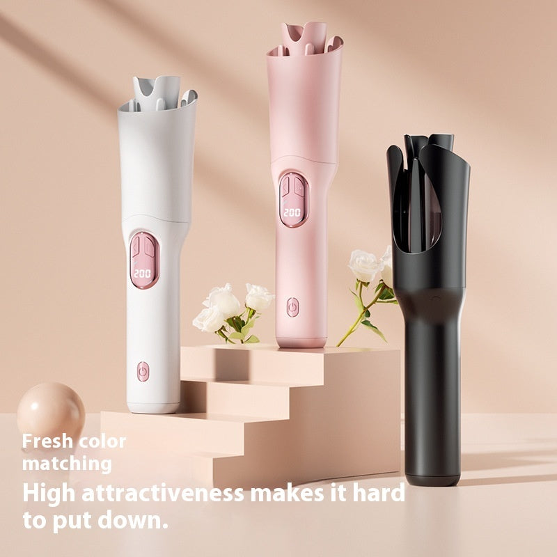 LCD Charging Heating Perm Wireless Portable Hair Curler