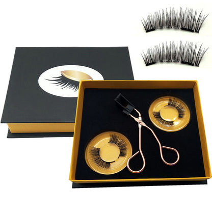 Magnetic Magnet False Eyelashes Set Box Tweezers