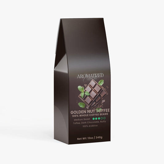 Golden Nut Toffee Coffee (Medium Roast) Toffee, Dark Chocolate, Nutty Flavor