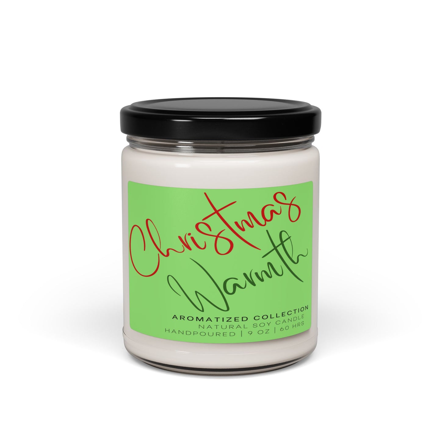 Christmas Warmth Scented Soy Candle, Holiday Home Decor, Aromatherapy Gift, Cozy Atmosphere, Eco-Friendly Candle