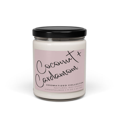 Coconut Cream Cardamom Scented Candle, Cozy Home Décor, Gift for Her, Relaxing Aromatherapy, Birthday Celebration