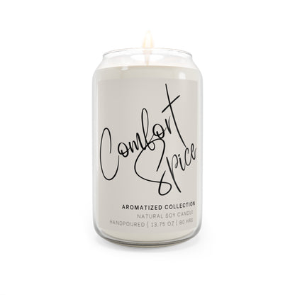 Vela de soja aromática Comfort Spice, decoración acogedora para el hogar, regalo relajante, aromaterapia, velas vertidas a mano, perfecta para el autocuidado.
