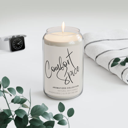 Vela de soja aromática Comfort Spice, decoración acogedora para el hogar, regalo relajante, aromaterapia, velas vertidas a mano, perfecta para el autocuidado.