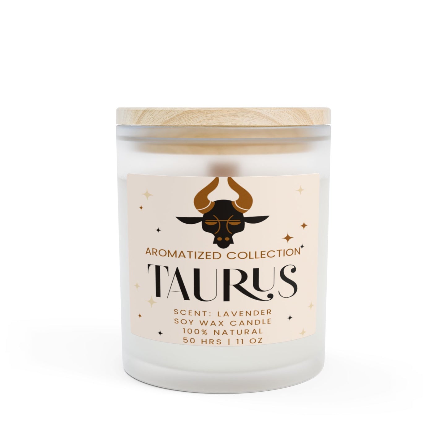 Taurus Lavender Candle - Aromatherapy Gift for Astrology Lovers, Relaxation, 11oz Soy Wax, Home Decor, Gift for Her