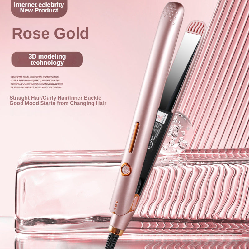 Electric Splint Hair Straightener Curling Iron Dual-use