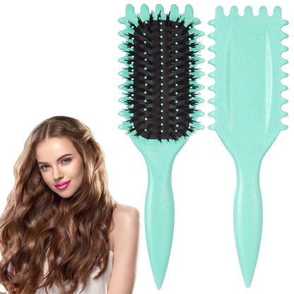 Curl Defining Hair Brush, 2025  Boar Bristle Styling Brush For Curly Hair, Shaping & Defining Curls For Women