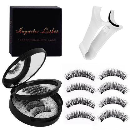 Women's Flat Hard Stem Magnetic False Eyelashes