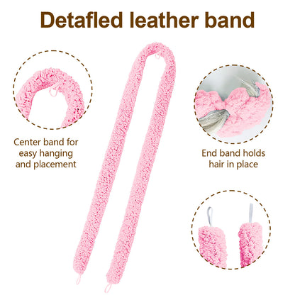 Satin Heatless Hair Curler, Lazy Natural Soft Wave DIY Heatless Curls For Sleep In Overnight, For All Hair Types