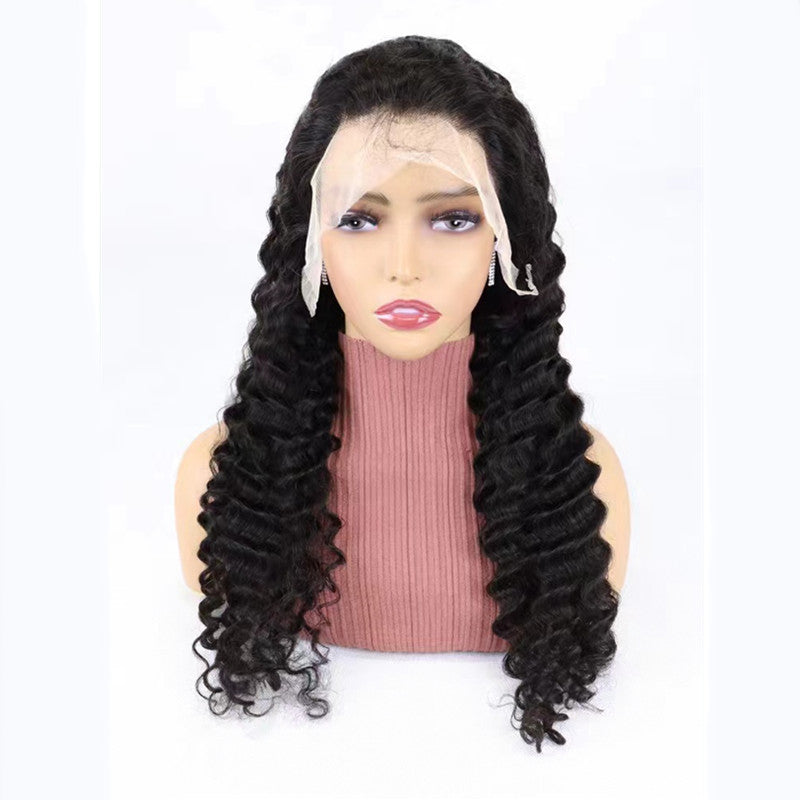 Simple Solid Color Half Lace Hair Cover Human Wigs