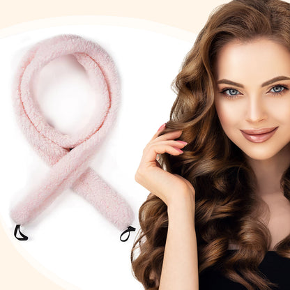 Satin Heatless Hair Curler, Lazy Natural Soft Wave DIY Heatless Curls For Sleep In Overnight, For All Hair Types