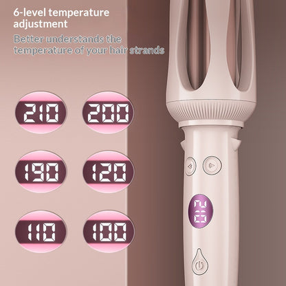 Lady's Large Wave Large-sized Woolen Curl Automatic Home Hair Curler Adjustable Temperature Egg Roll Hair Straightener