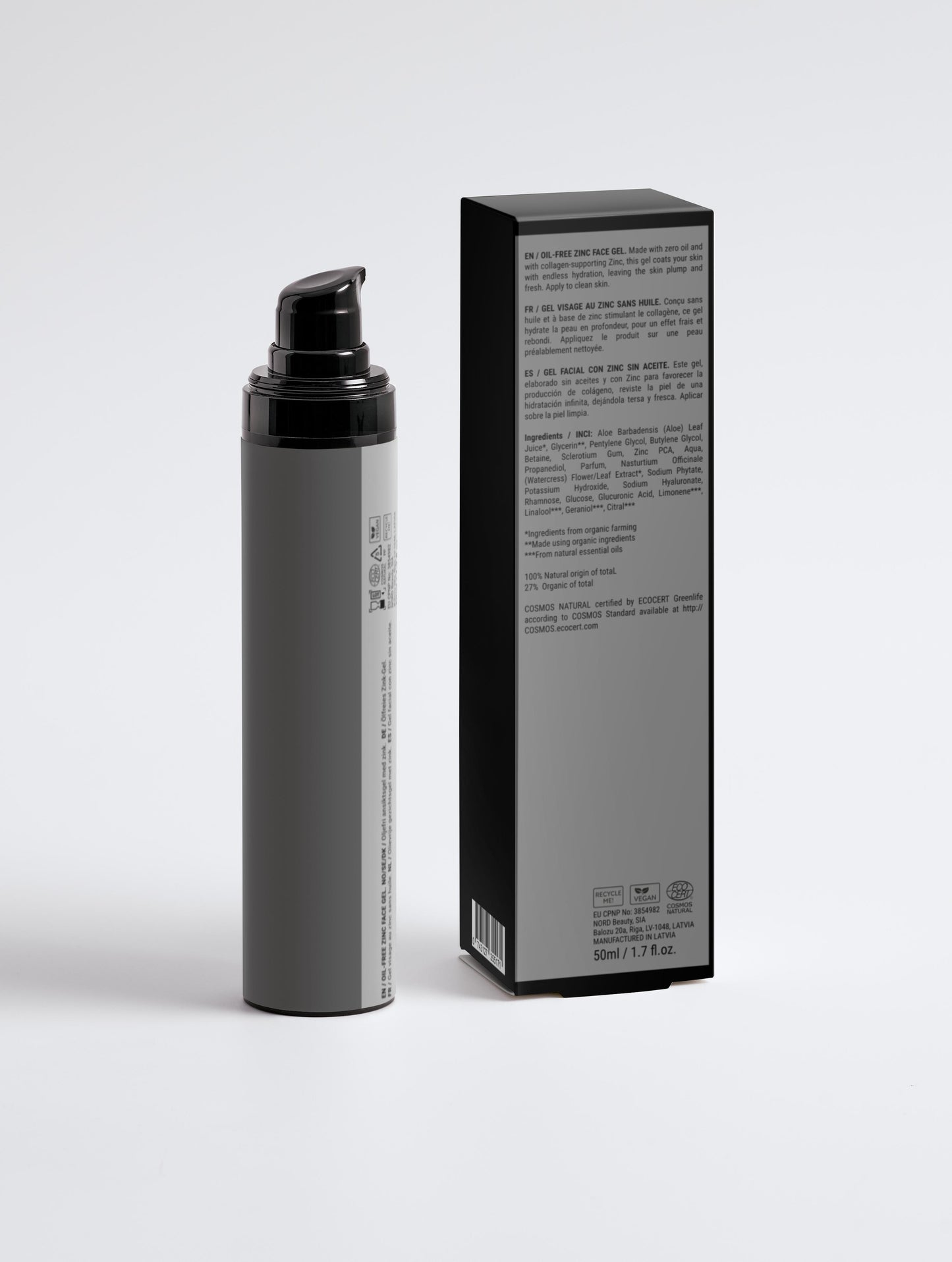 Oil-Free Zinc Face Gel for Men