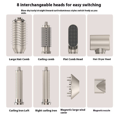 Household 8 In 1 Hair Curler Multifunctional Blowing Combs