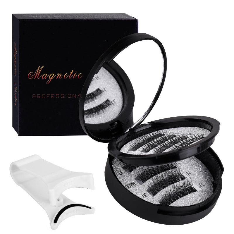 Women's Flat Hard Stem Magnetic False Eyelashes