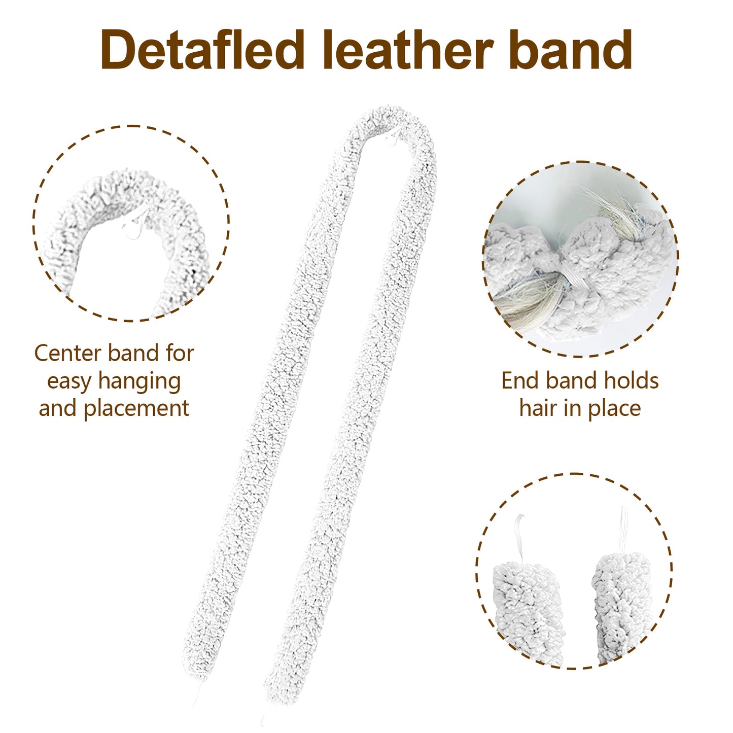 Satin Heatless Hair Curler, Lazy Natural Soft Wave DIY Heatless Curls For Sleep In Overnight, For All Hair Types