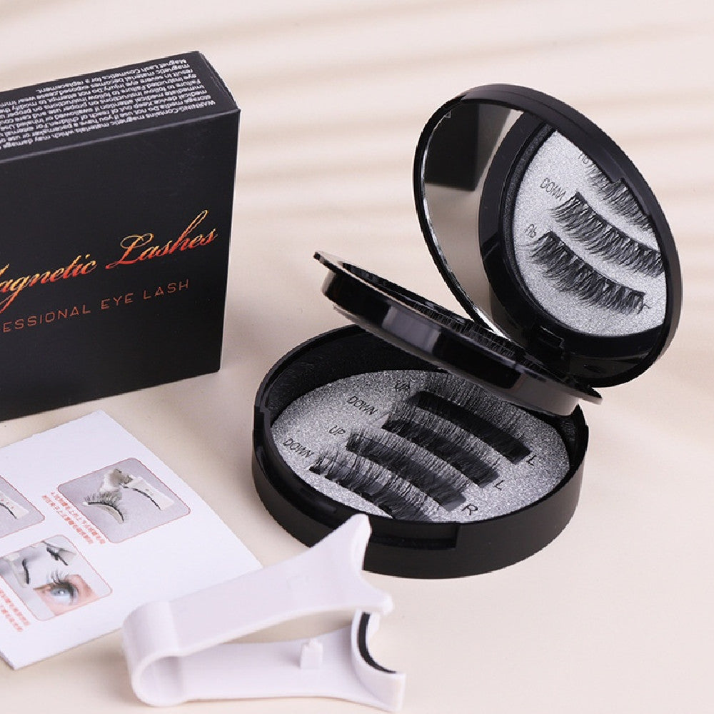 Women's Flat Hard Stem Magnetic False Eyelashes