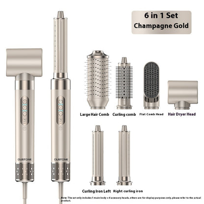 Household 8 In 1 Hair Curler Multifunctional Blowing Combs