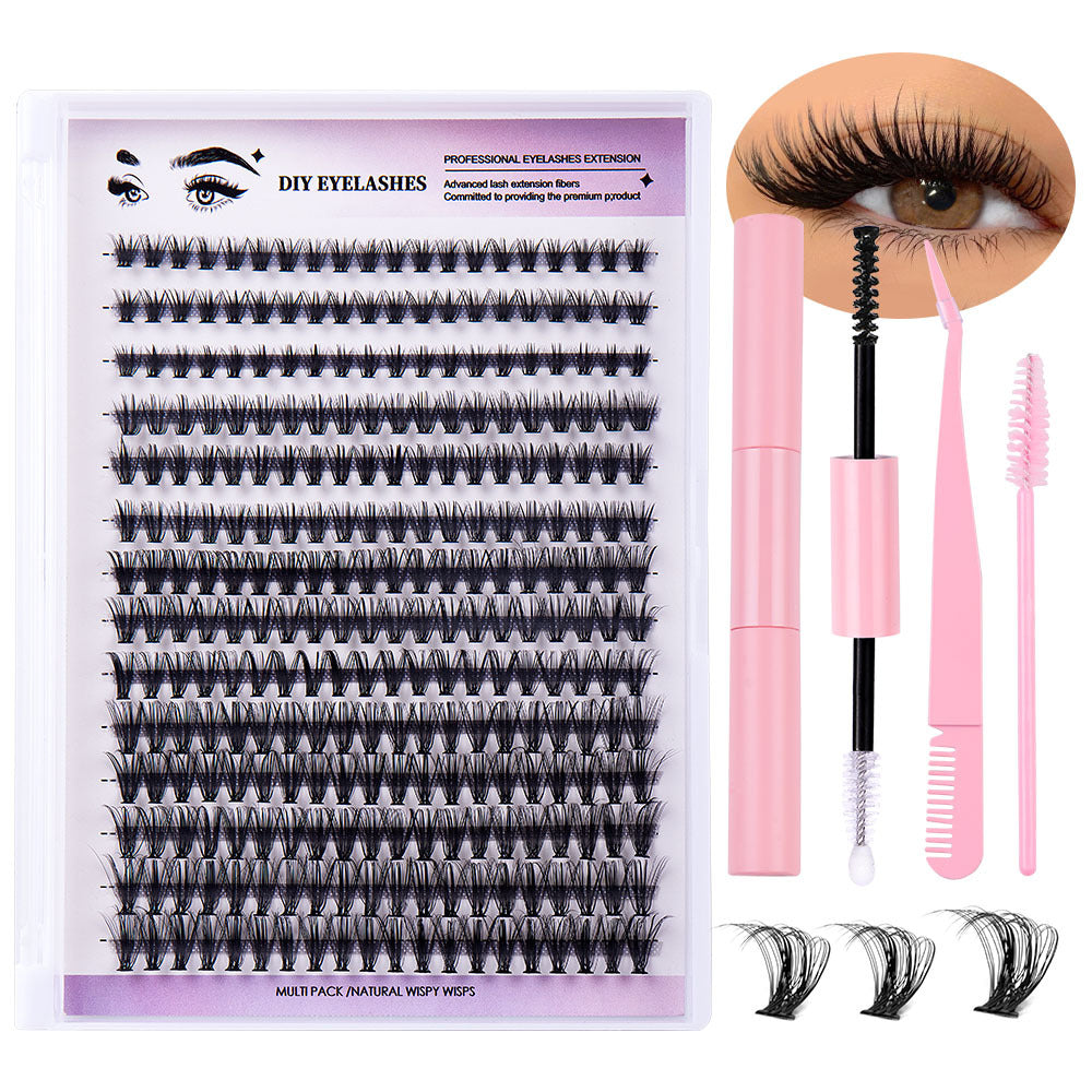 Segmented Natural Thick Individual False Eyelash False Eyelashes